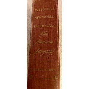 Vtg  WEBSTER'S NEW WORLD DICTIONARY of the American Language Hard Cover 1953